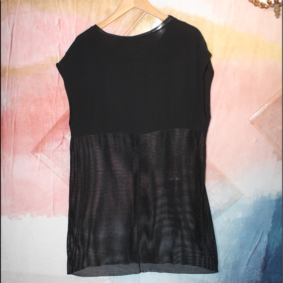 Zara Mesh Cap Sleeve Dress/Cover-up 🌵 Large - Picture 2 of 5